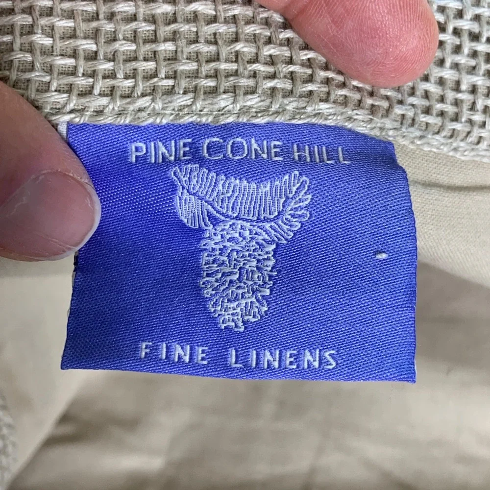 Pine Cone Hill Linen 26” Euro sham with Ruffle